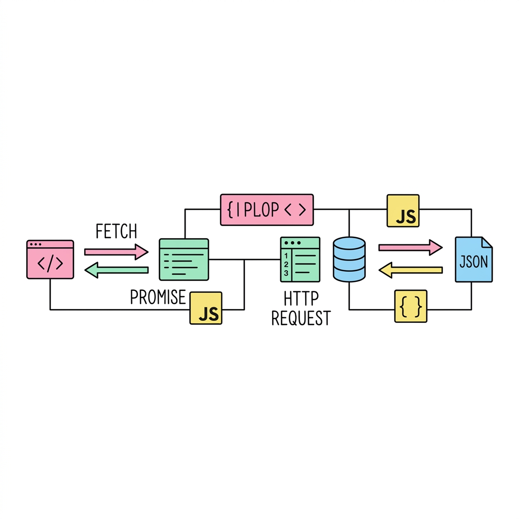 Fetch API and Network Request Concept
